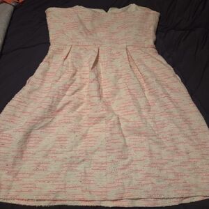 Moulinette Soeurs Pink and Cream Mini Dress